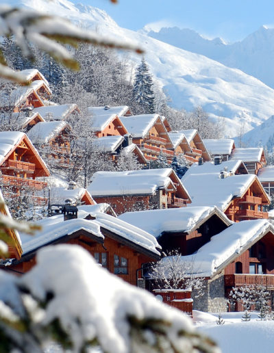 Paysage enneigé hôtel spa auvergne rhone alpes