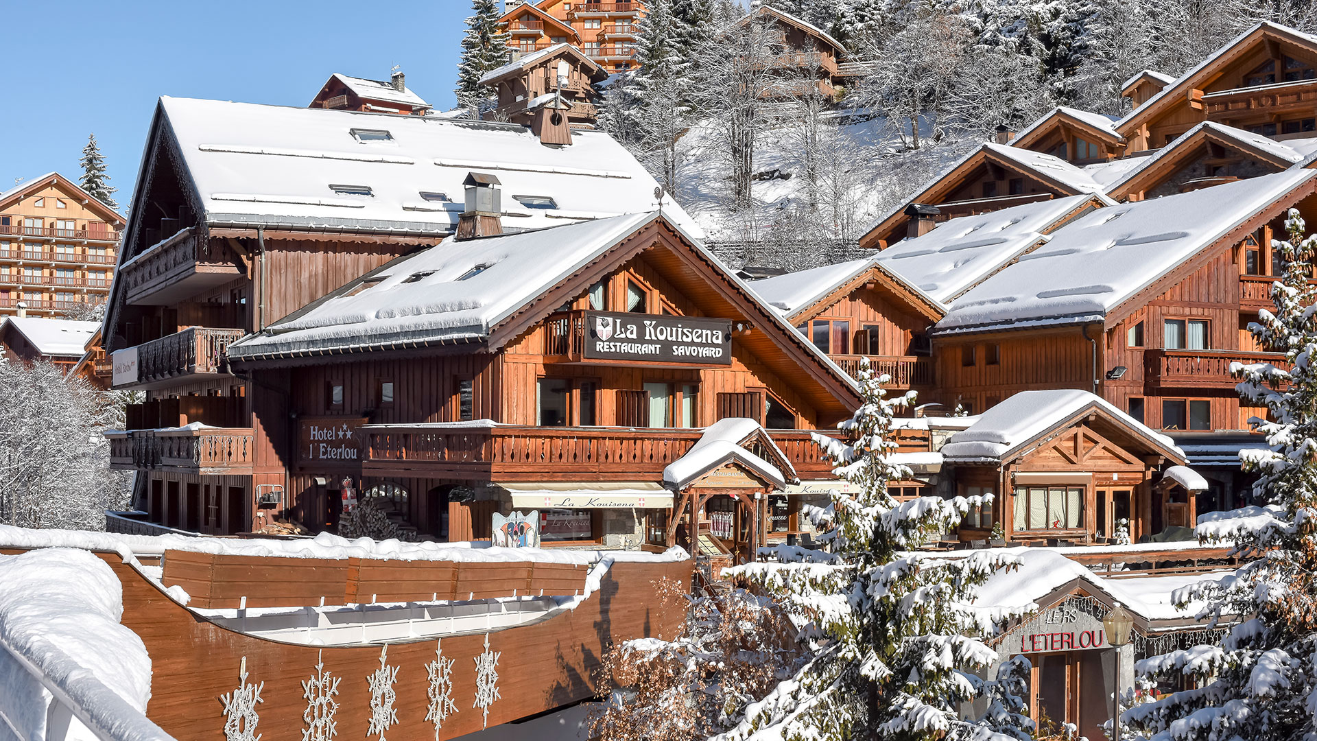 Hôtel enneigé - hébergement 3 vallées - Hôtel Eterlou