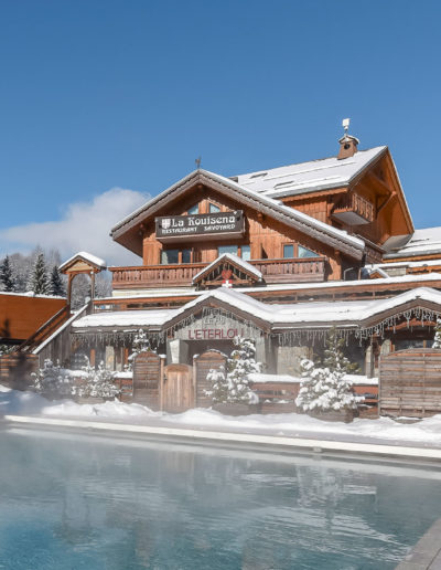 Chalet avec piscine