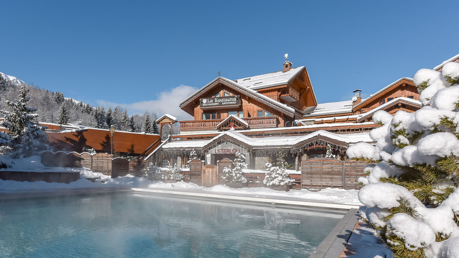 Chalet avec piscine 