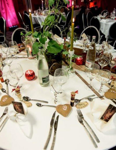 table de mariage hôtel romantique Savoie